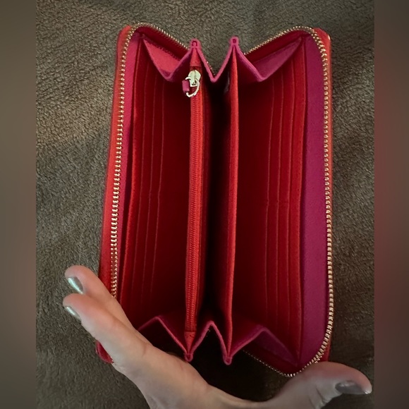 Coach Red & hot pink wallet - Picture 4 of 4